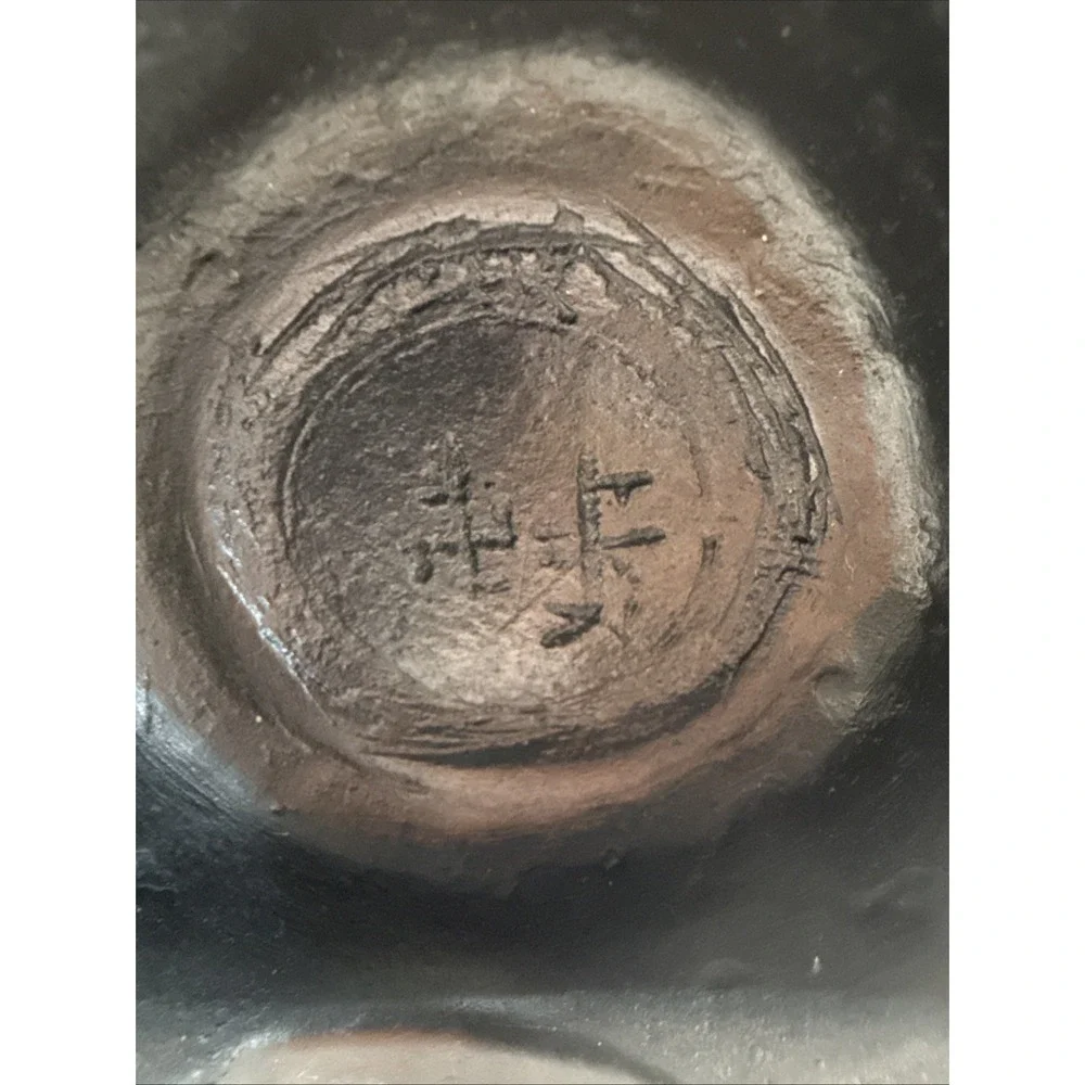 Antique Signed Chinese Carved Soapstone Vase Detailed Engraving Natural Stone11